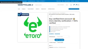 Buy verified Etoro account ⭐️ Etoro identity verification + 