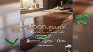 اجرای رنگ چوب ترموود وودگارد WOOD.guard با پیستوله بادی