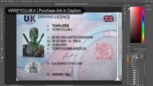 Buy Fake UK Driving License Pothoshop Template ⭐️ 100% editable File + Intant Download