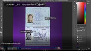 Download USA Passport Template PSD Photoshop ⭐️ for Movies