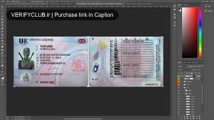Buy Fake United Kingdom Driving License Photoshop Template ⭐️Instant Download