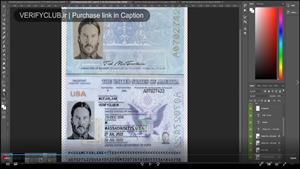 Buy Fake USA Passport PSD For Photoshop ⭐️ (Legal Prop Use)