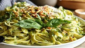 رمزی در 10 دقیقه - طرز تهیه پاستا سبز