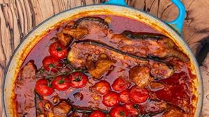 زندگی روستایی / طرز تهیه خوراک بادمجان با گوشت قلقلی