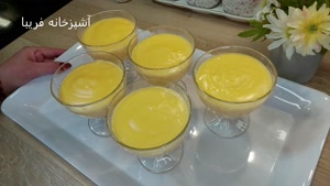 طرز تهیه دسر کاسترد خامه ای در 10 دقیقه