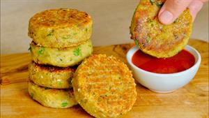 غذا با بادمجان / طرز تهیه کتلت بادمجان