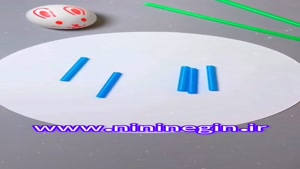 کاردستی تاب با نی نوشیدنی