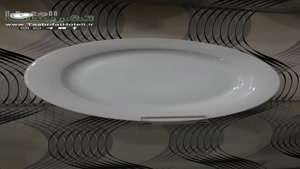 بشقاب پلو خوری سفید چینی زرین زیبا و شیک مناسب سرو غذا