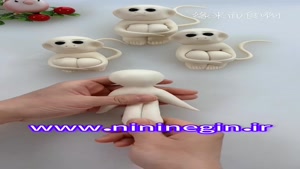 کاردستی میمون با خمیر بازی