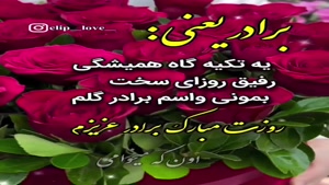 کلیپ روز جهانی برادر برای وضعیت واتساپ