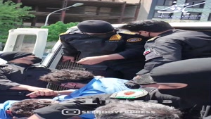 فیلم لحظه انتقال و ورود به محل بازسازی صحنه درگیری گروهی