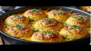 طرز تهیه توپک سیب زمینی پنیری