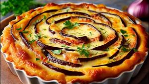 طرز تهیه تارت بادمجون و پنیر
