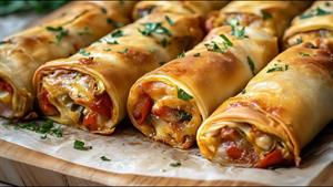 طرز تهیه رول بادمجان و پنیر