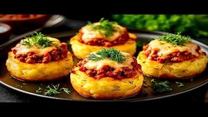 طرز تهیه سیب زمینی شکم پر