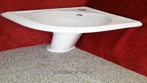 روشویی گوشه در سایز ۳۸ با یک طراحی ساده، مینیمال و شیک