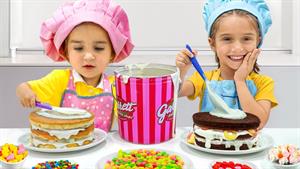 ماجراهای آلیس _ آلیس و دیا برای خاله کیک تولد درست می‌کنند