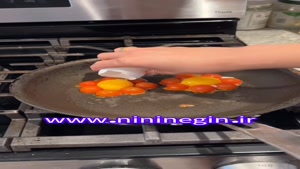 سفره آرایی با گوجه و  تخم مرغ