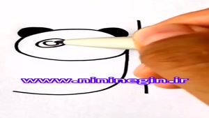 نقاشی پاندا و درخت