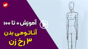 آموزش طراحی اندام زن به صورت سه‌رخ در طراحی لباس