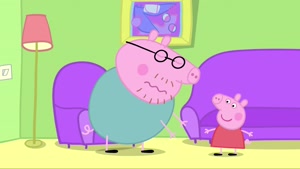 Peppa pig daddy pig gets fit