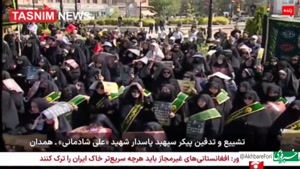 رجزخوانی دختر شهید شادمانی علیه رژیم صهیونیستی