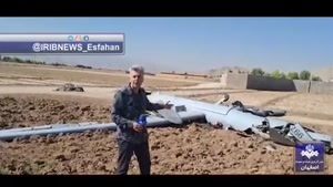 اولین فیلم از پهپاد سرنگون شده اسرائیلی