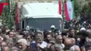 تشییع پیکر مطهر دو شهید فراجا در گرمسار استان سمنان