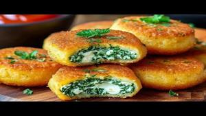 طرز تهیه توپک اسفناج پنیری