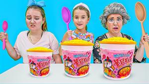 کارتون روبی بانی ننه - چالش غذای بزرگ، متوسط ​​و کوچک