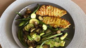 رمزی در 10 دقیقه - طرز تهیه خوراک سبزیجات 