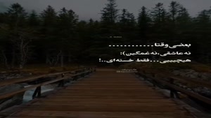 کلیپ سنگین تیکه دار/ بعضی وقتا فقط خسته ای