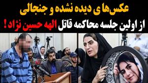 فیلم اولین جلسه دادگاه قاتل الهه حسین نژاد