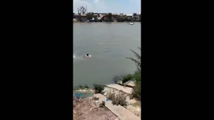 نجات کودک از غرق شدن حتمی