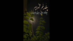 کلیپ غمگین برای استوری / چقدر غم شمردیم