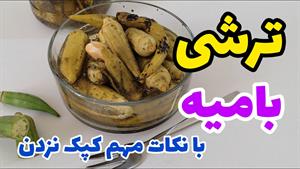 طرز تهیه ترشی بامیه ساده با همه نکات برای کپک نزدن