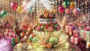 کلیپ لاکچری تبریک تولد 10 شهریور ماهی برای وضعیت واتساپ