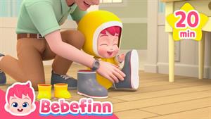 آهنگ های bebefinn - باران یا برف_ یادگیری آهنگ‌های آب و هوا