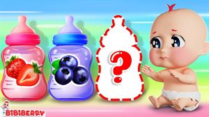 bibiberry - آهنگ مراقبت از کودک 🌈 یادگیری رنگ‌ها با شیر رنگ