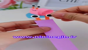 ساخت حلزون با مقوا