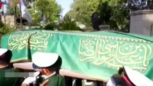 کلیپ لحظه ورود پیکر استاد فرشچیان به هنرستان هنرهای زیبا