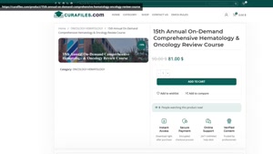 15th Annual On-Demand Comprehensive Hematology & Oncology Re