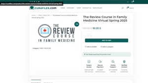 The Review Course in Family Medicine Virtual Spring 2025