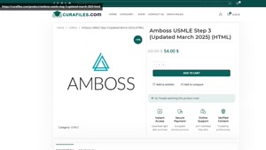 Amboss USMLE Step 3 (Updated March 2025) (HTML)