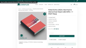 Fetal Echo 2024: Normal & Abnormal Heart (36 MP4 + 1 PDF fil