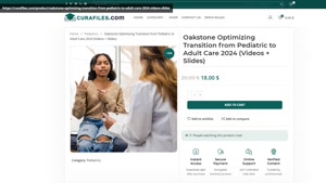 Oakstone Optimizing Transition from Pediatric to Adult Care 