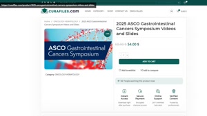 2025 ASCO Gastrointestinal Cancers Symposium Videos and Slid