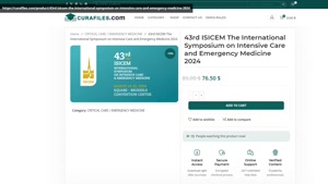 43rd ISICEM The International Symposium on Intensive Care an