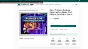 Osler Thoracic Surgery Subscription-Based Oral Review (Certi