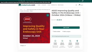 ASGE Improving Quality and Safety in the Endoscopy Unit – Oc